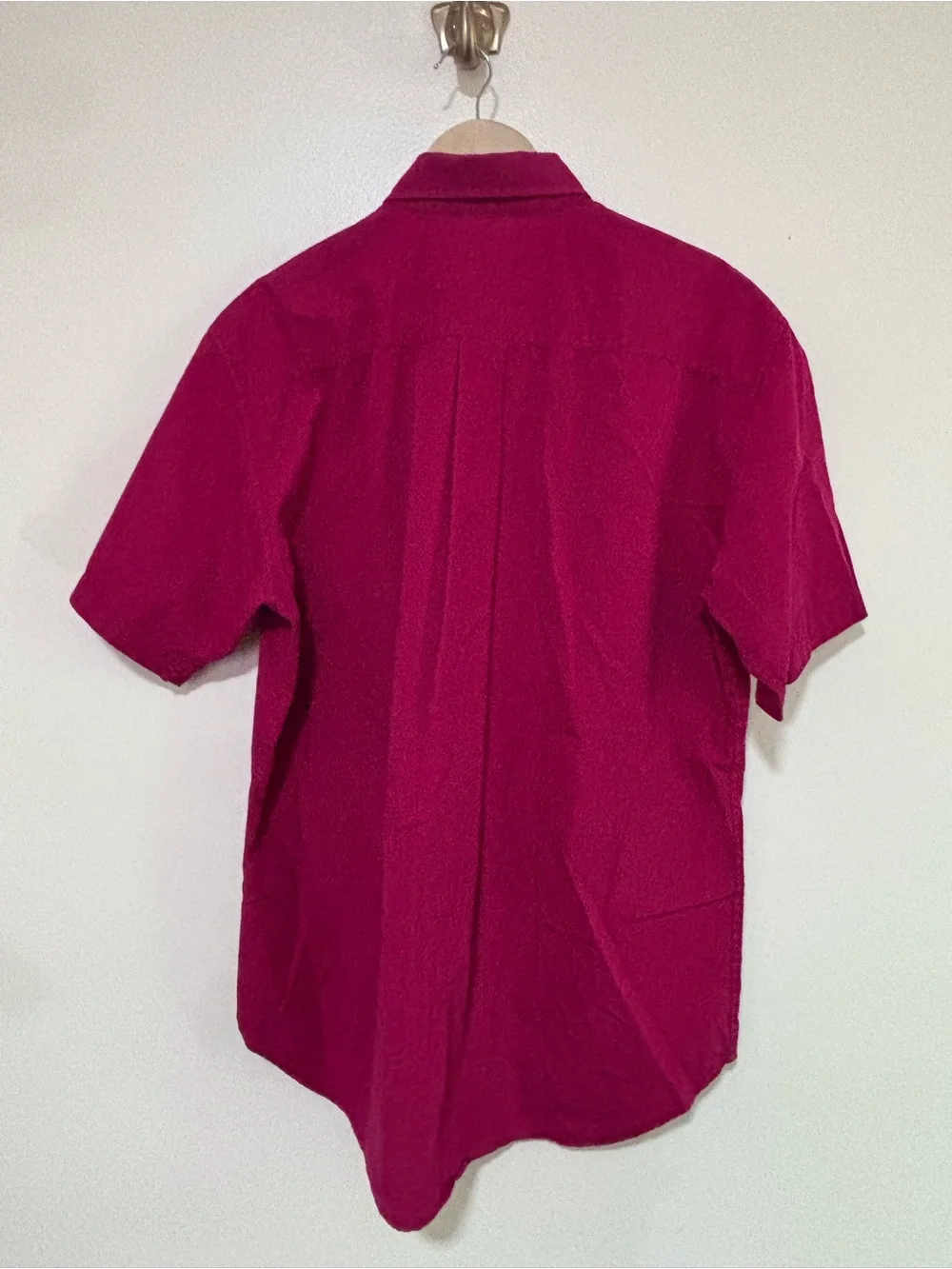 J Crew Men's Short-Sleeve Button-Down Shirt in‎ Red size M